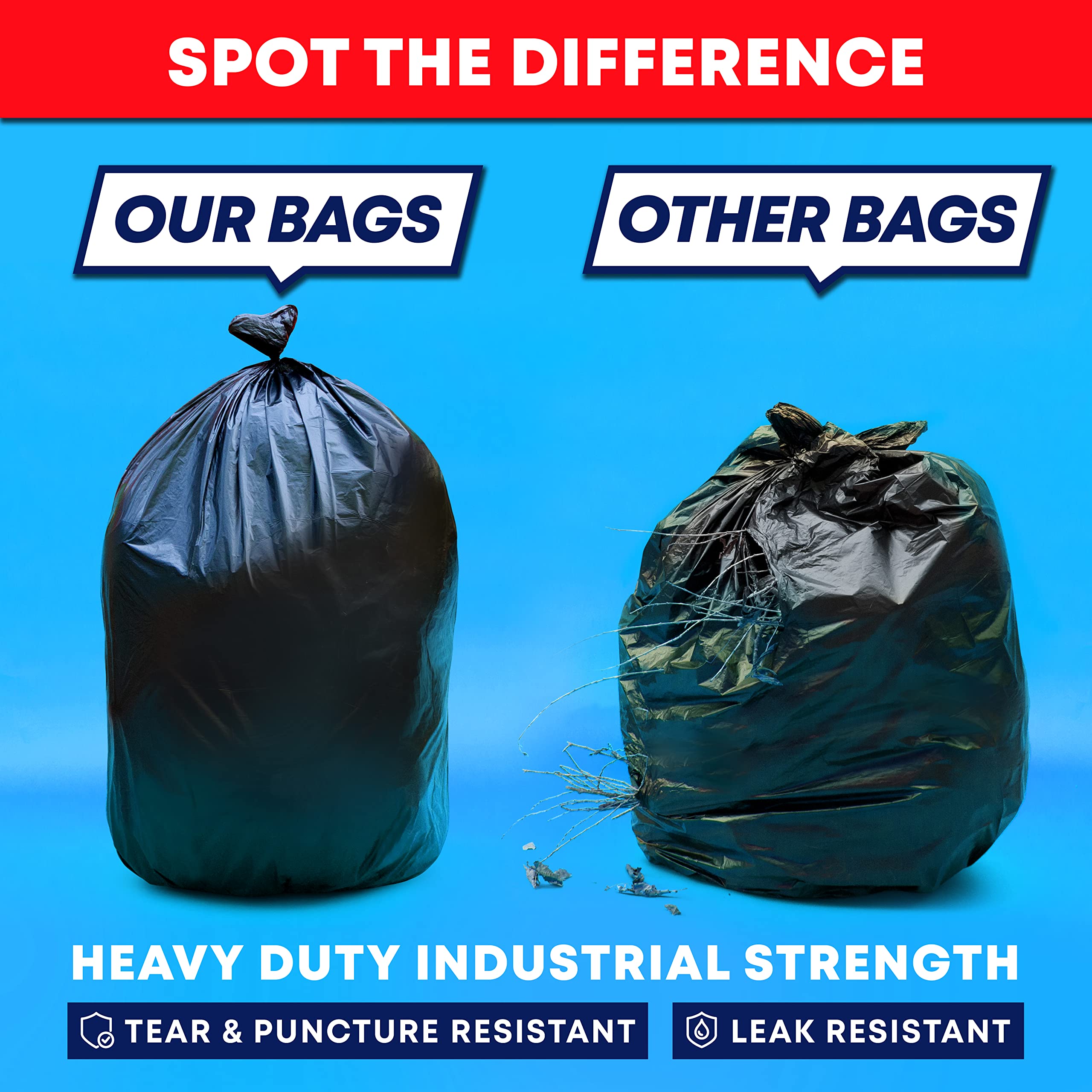 Tasker bag beside mattress pieces showing extra-large volume benefit