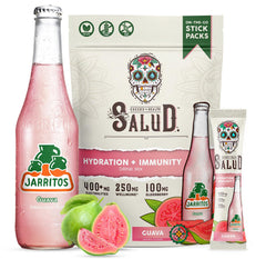 Taste Salud front packaging showing guava sticks and brand benefit