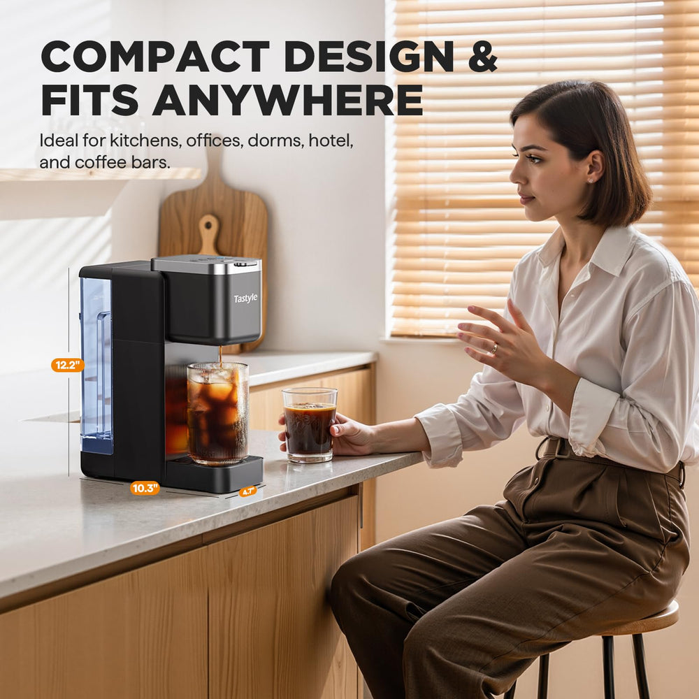 Tastyle placed in a kitchen setting illustrating small-footprint convenience