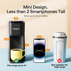 Tastyle mini pouring over ice to deliver a cold, full-flavor iced coffee