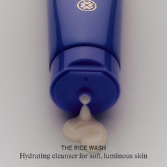 TATCHA close-up of cream texture on fingertip illustrating moisturizing feel