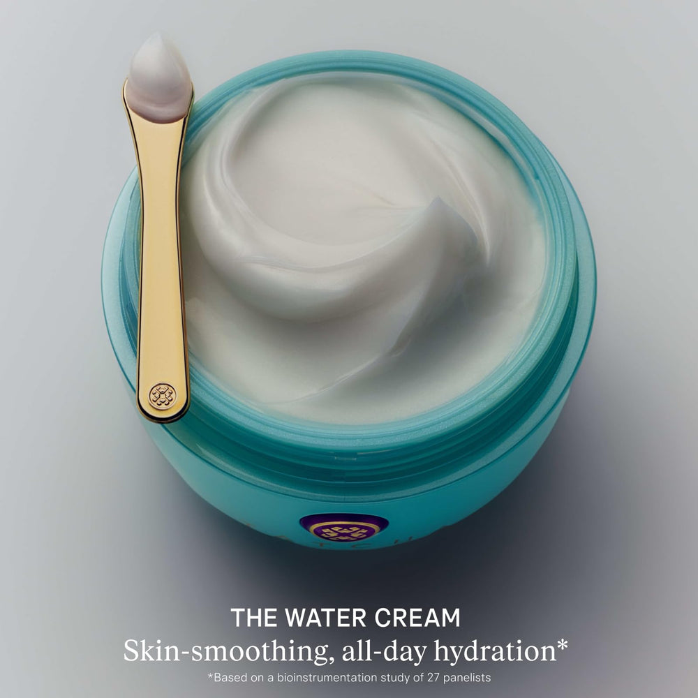 TATCHA texture close-up demonstrating water-burst hydration and smoothness