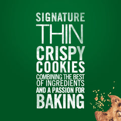 Tate's Bake Shop chocolate chips visible in cookie for rich chocolate flavor