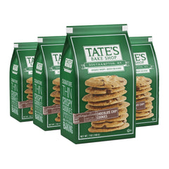Tate's Bake Shop front packaging showing four 7 oz bags for easy storage and gifting