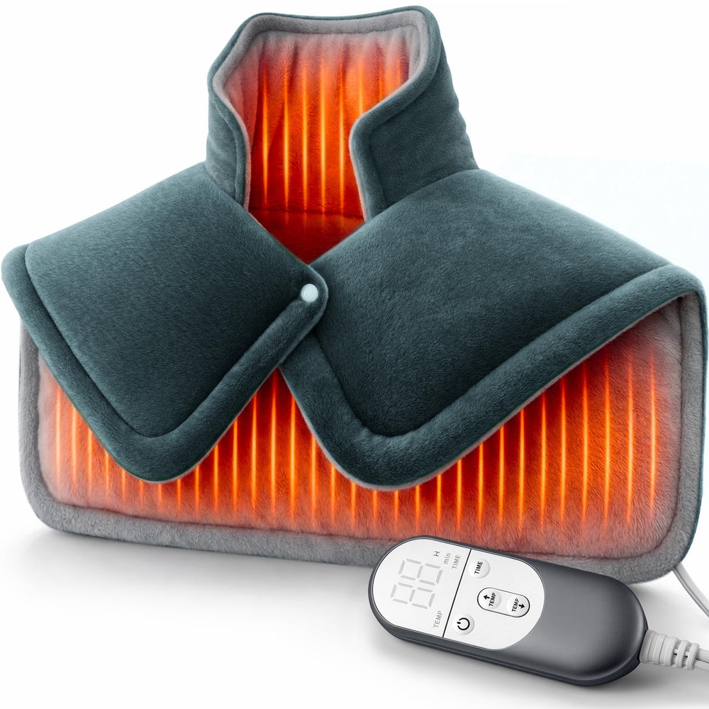 TATFU front view of wearable shoulder pad showing full coverage and comfort