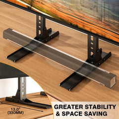 TAVR Furniture side profile of legs showing slim footprint that saves space