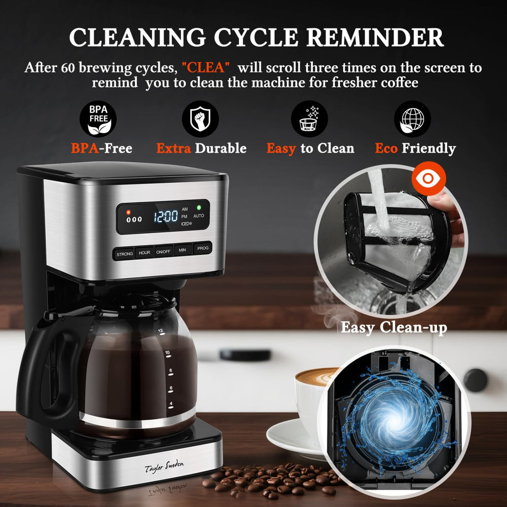 Taylor Swoden anti-drip system in action lets you pour mid-brew without spills