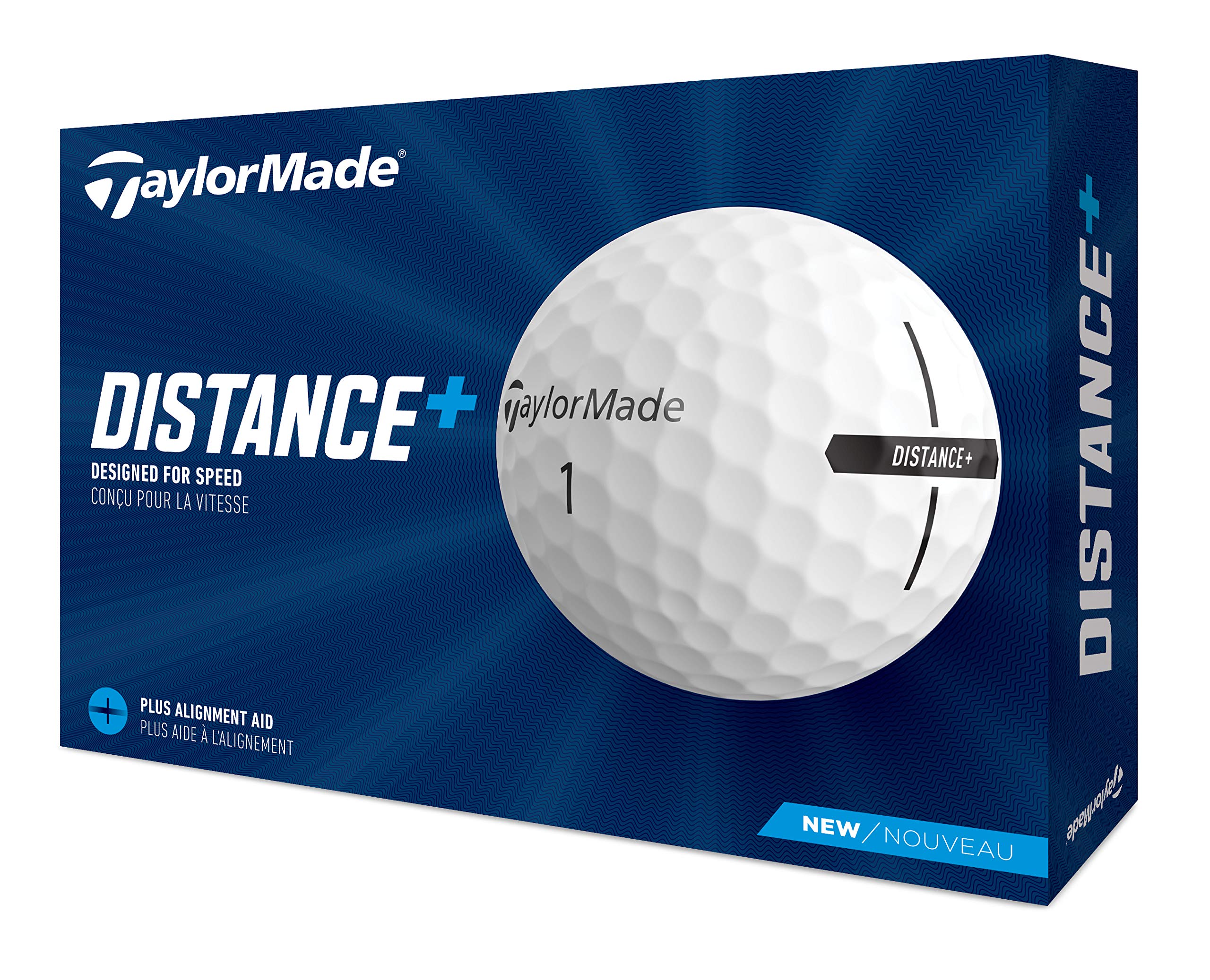 TaylorMade Distance+ close-up of ionomer cover texture for consistent feel