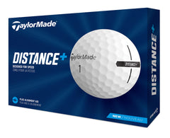 TaylorMade Distance+ close-up of ionomer cover texture for consistent feel