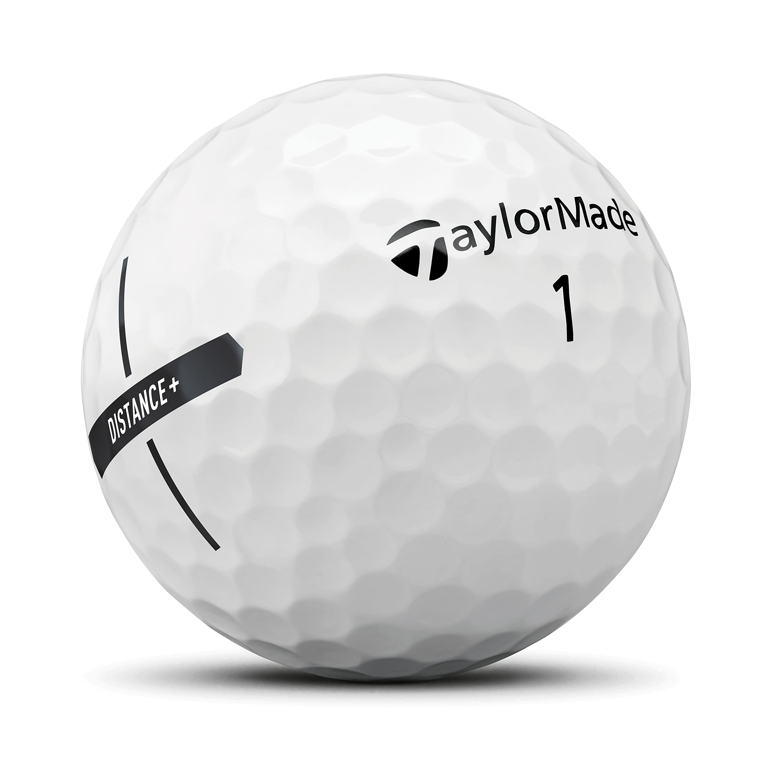 TaylorMade Distance+ held in hand to show size and real-world scale benefit