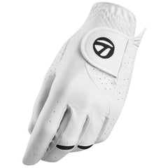 TaylorMade close-up leather and Hypertec detail highlighting durability and touch