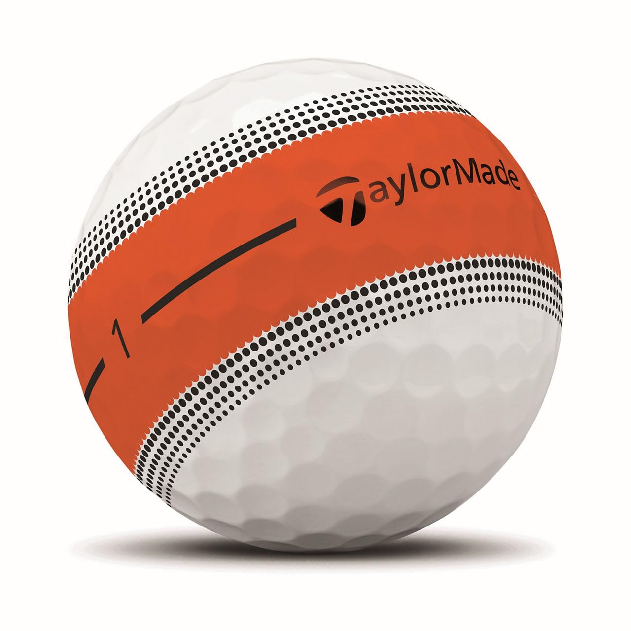 TaylorMade ball in play off a driver illustrating consistent flight and distance benefit