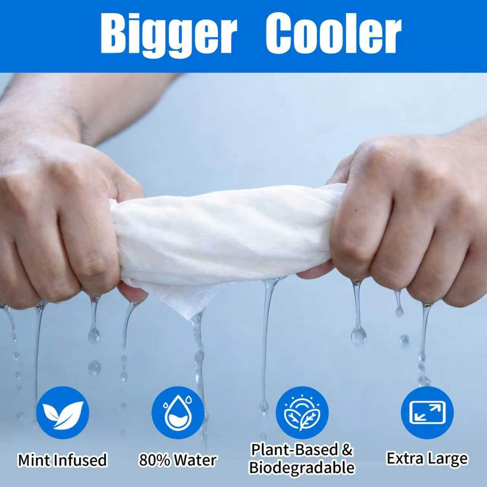 TCANG wipe in use after workout providing quick cooling relief