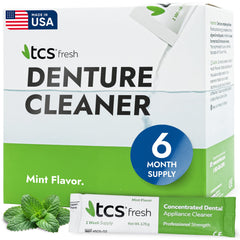 TCS front packaging showing 24 packets and mint branding for easy storage