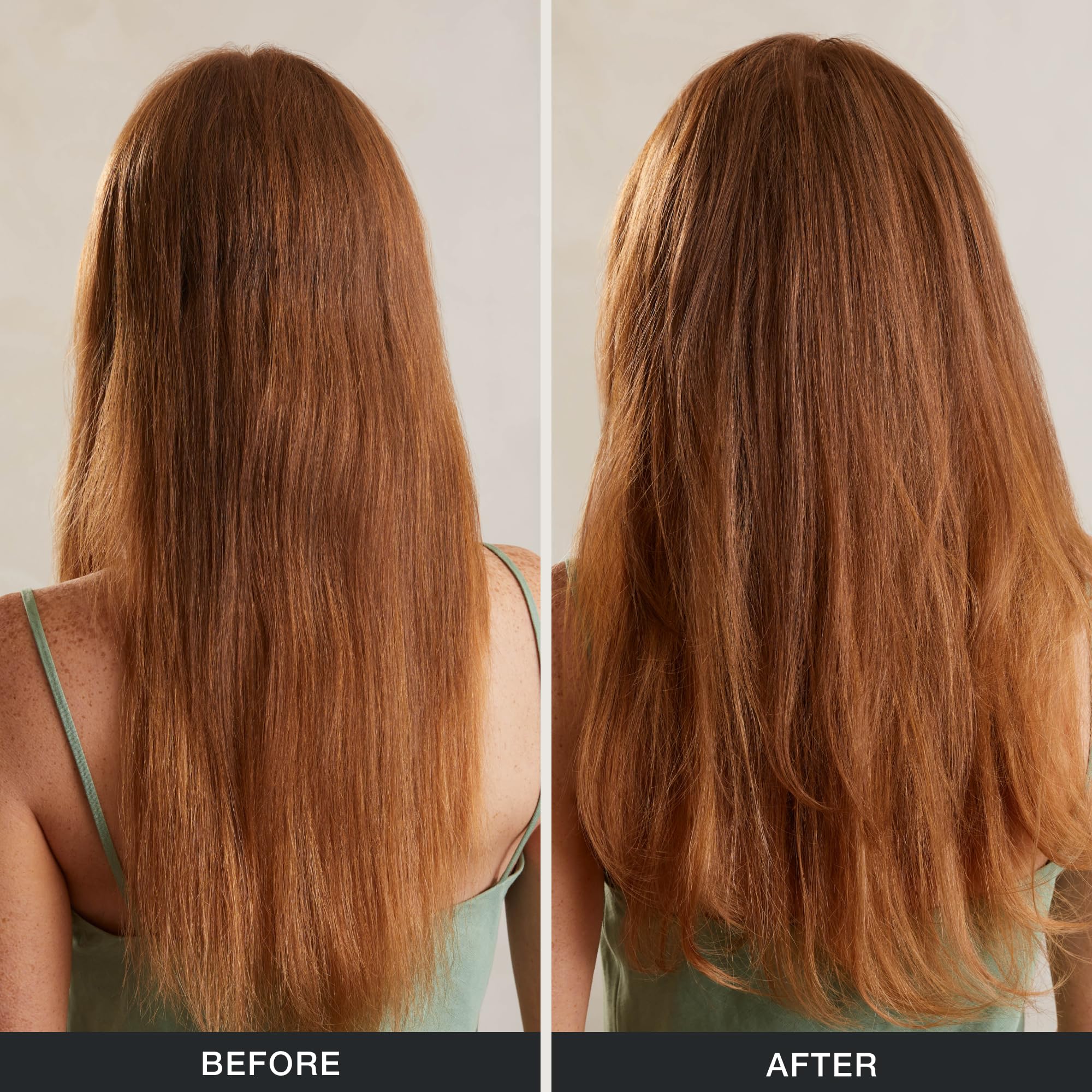 Tea Tree conditioner being poured to show easy dispensing benefit