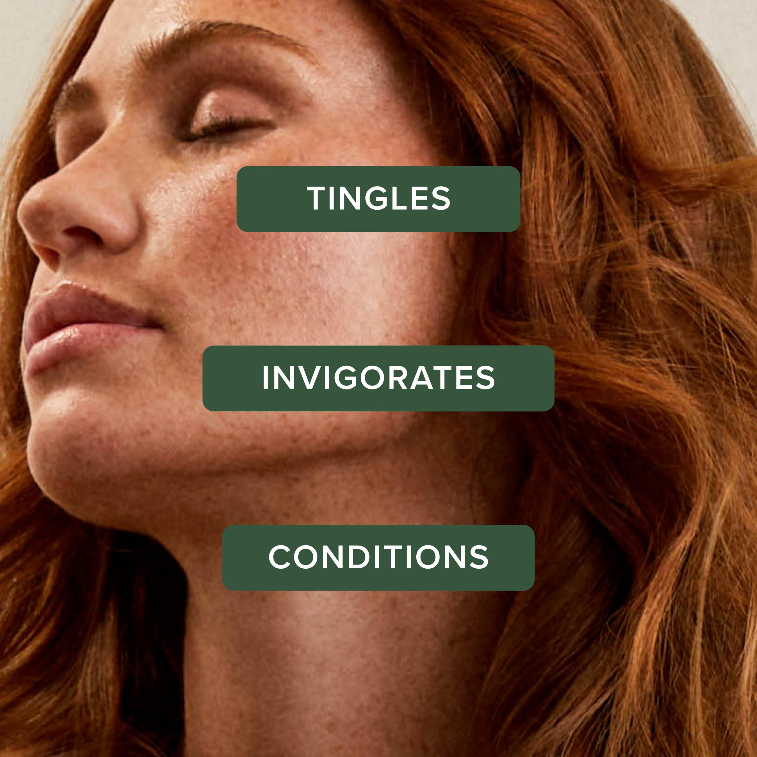 Tea Tree back label with ingredient and usage information benefit