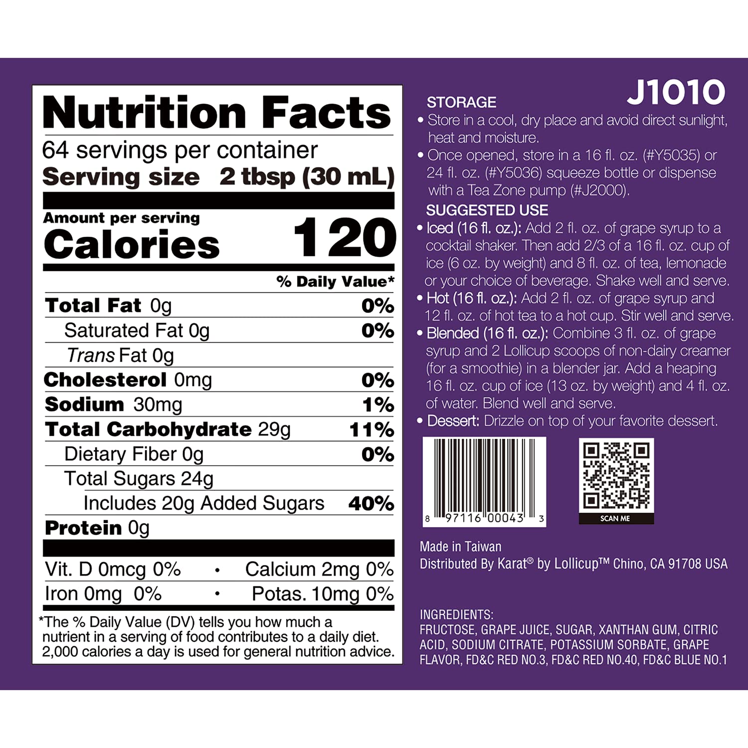 TEA ZONE close-up of label and ingredients highlighting clear product information