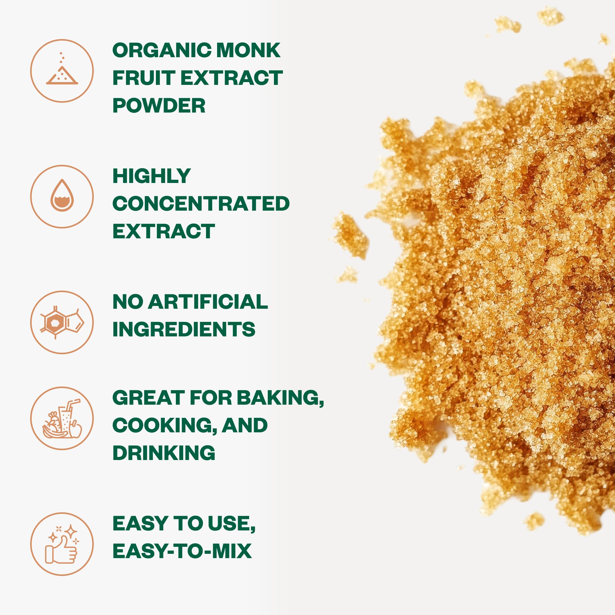 TEAki Hut powder on spoon illustrating small serving size and potency