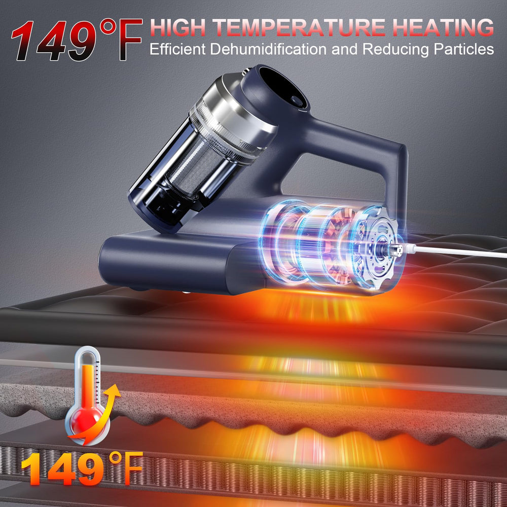 Teant MV-Blue heated air outlet delivering 149°F warm air to loosen dust