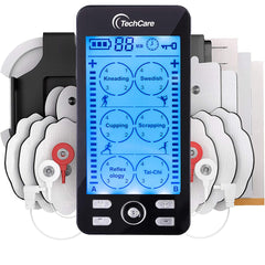 TechCare Massager front view showing compact design and portability benefits