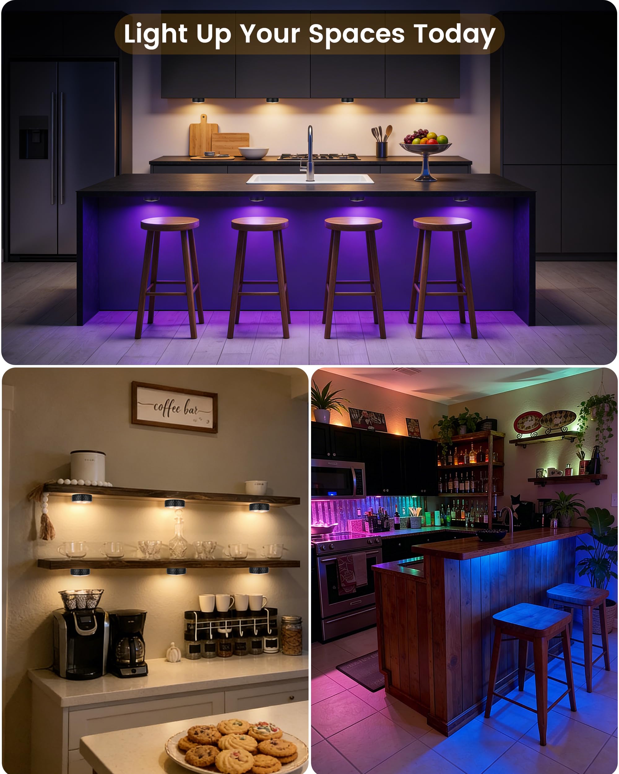 TECOMLIGHT dimming demonstration from bright to soft nightlight for bedtime comfort benefit