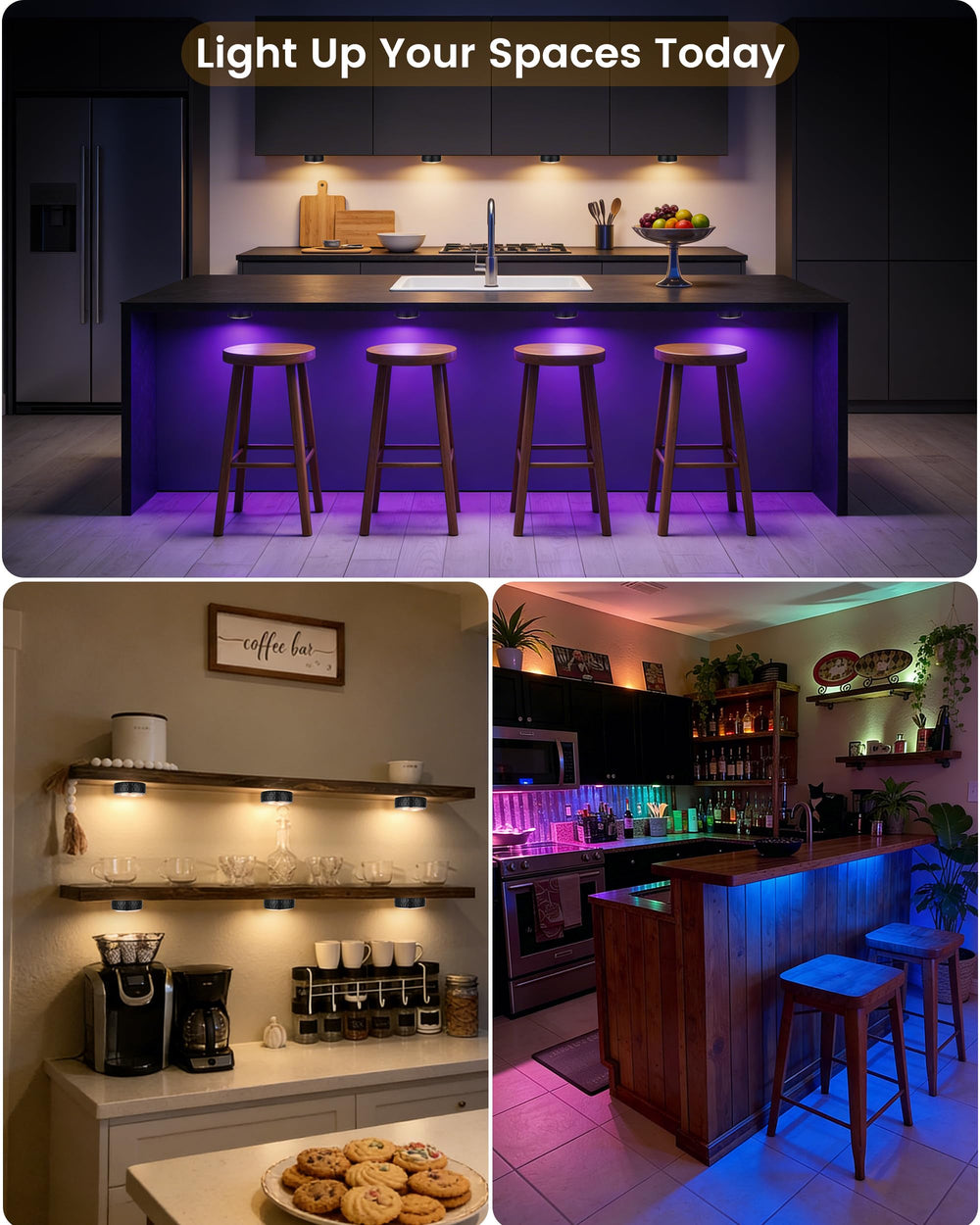 TECOMLIGHT dimming demonstration from bright to soft nightlight for bedtime comfort benefit
