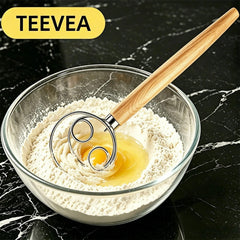 TEEVEA wooden handle detail offering ergonomic grip and steady control
