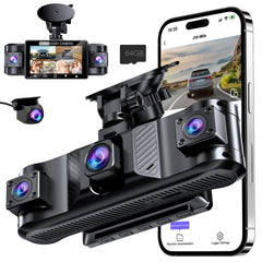 Tehclife front camera full view showing sharp 2.5K capture and road coverage benefit