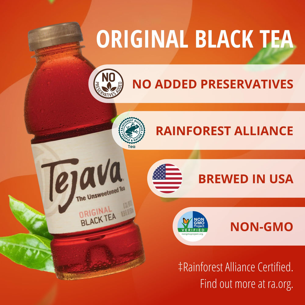 Tejava pouring over ice demonstrating crisp pourability and refreshing unsweetened taste