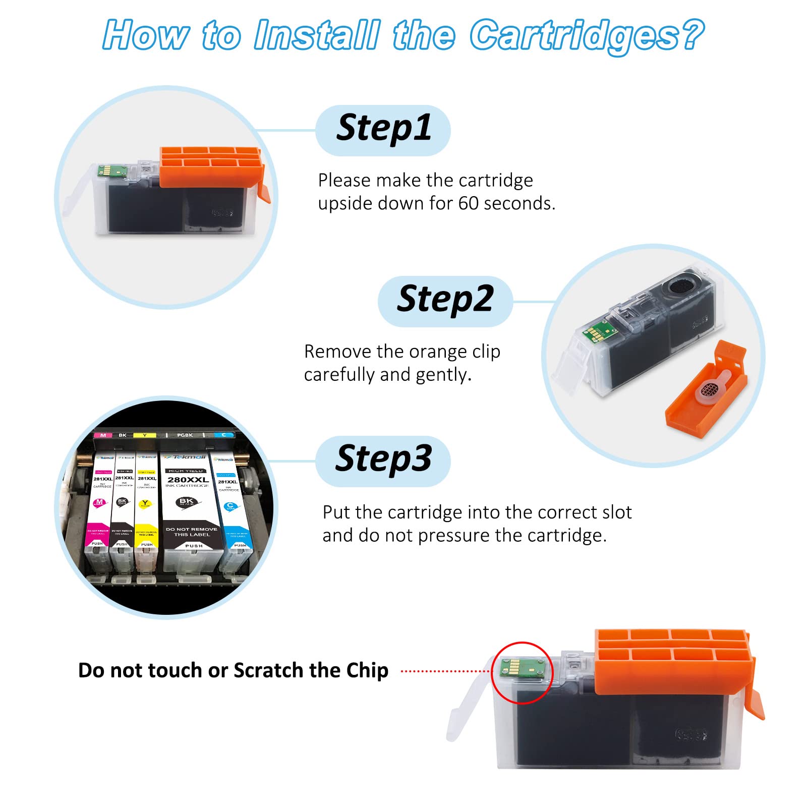 Tekmall cartridge nozzle close-up demonstrating precise jet design for reliable printing