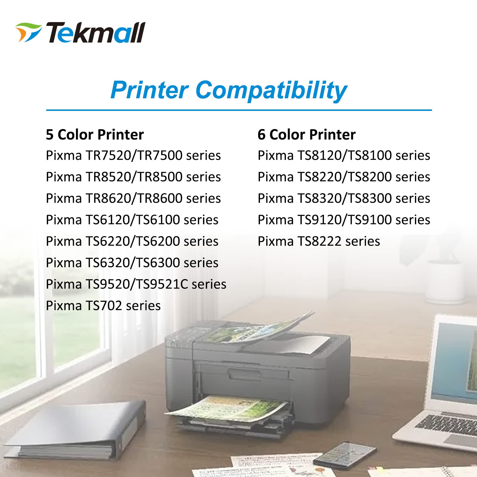 Tekmall cartridge installed in Canon printer delivering quick replacement and uninterrupted printing