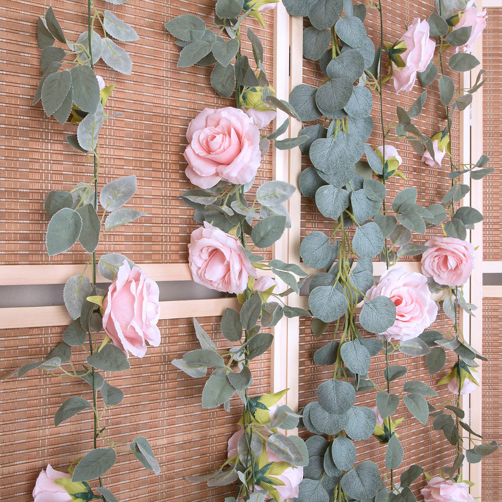 TELDRASSIL rose garland used as table centerpiece offering easy, maintenance-free elegance