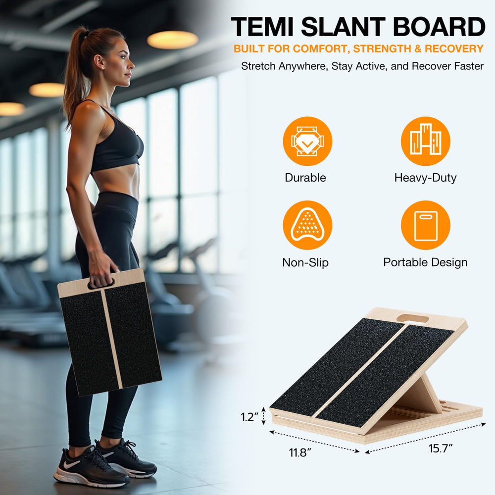 TEMI close-up of the non-slip surface offering secure foot traction during use