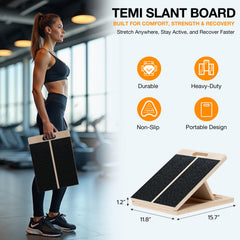 TEMI close-up of the non-slip surface offering secure foot traction during use