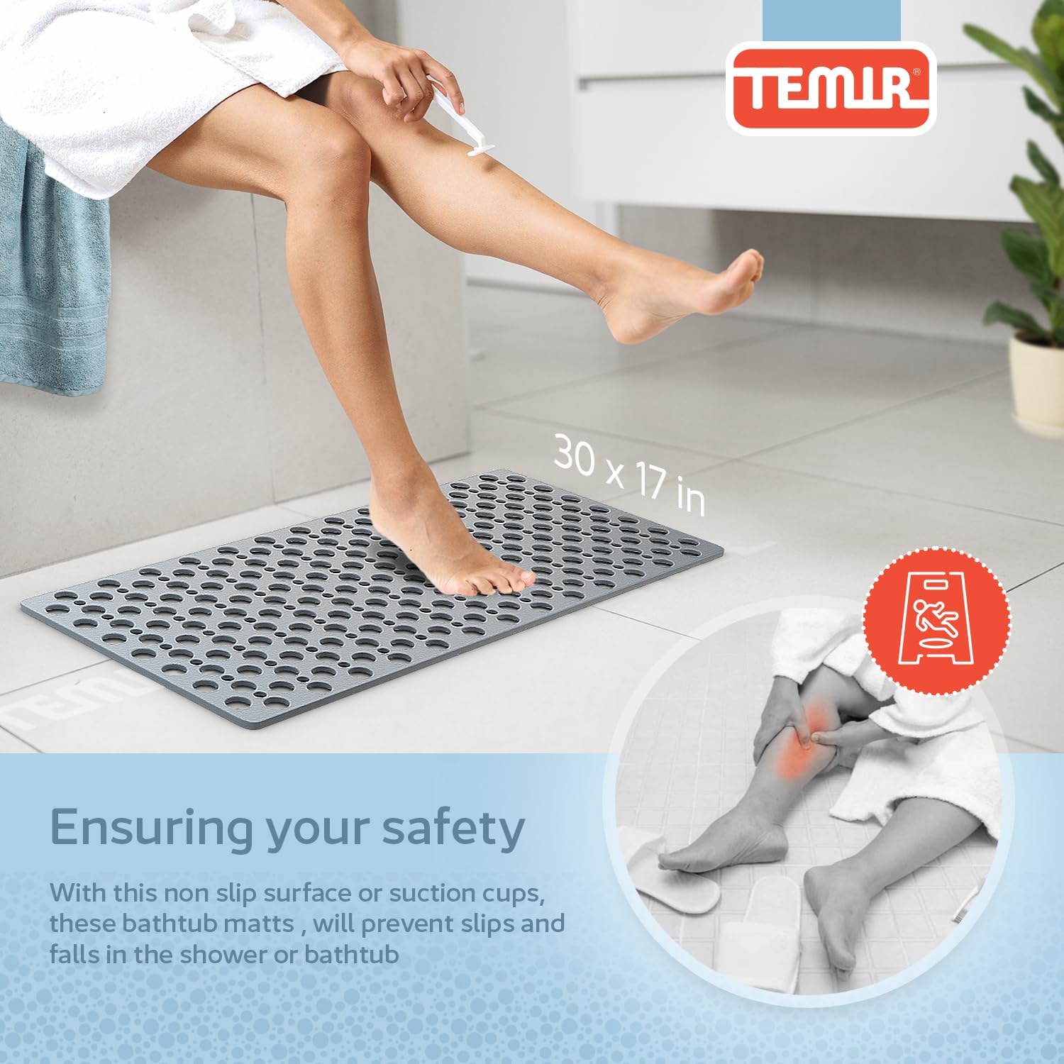 TEMIR close-up of textured surface offering comfortable grip
