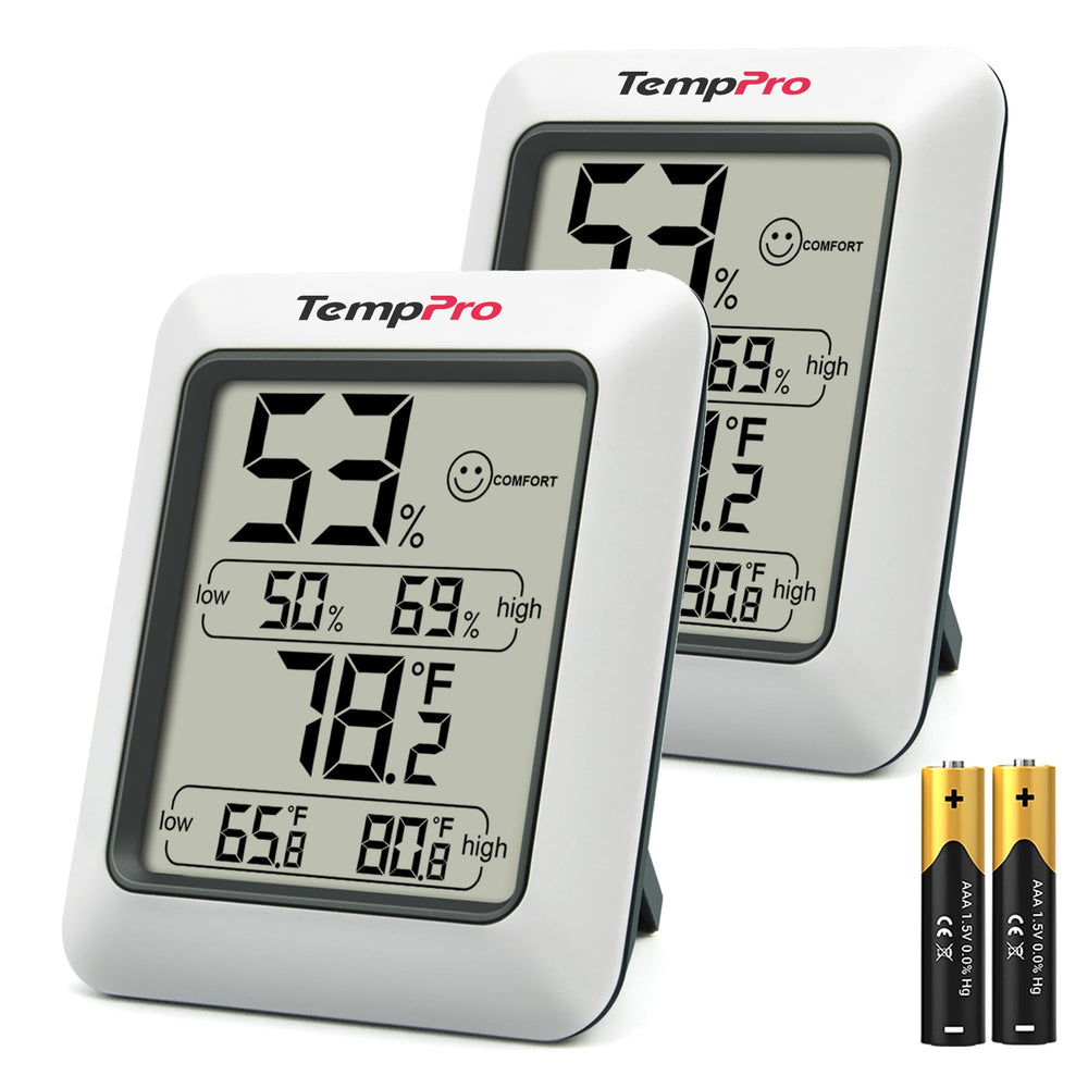TempPro TempAir front display showing temperature and humidity for quick monitoring