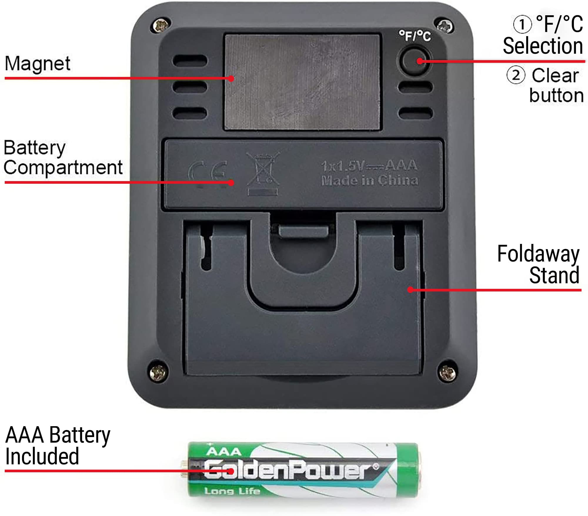 TempPro held in hand for scale showing compact size and portable advantage