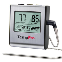 TempPro TempTrack front display showing large LCD for quick readings