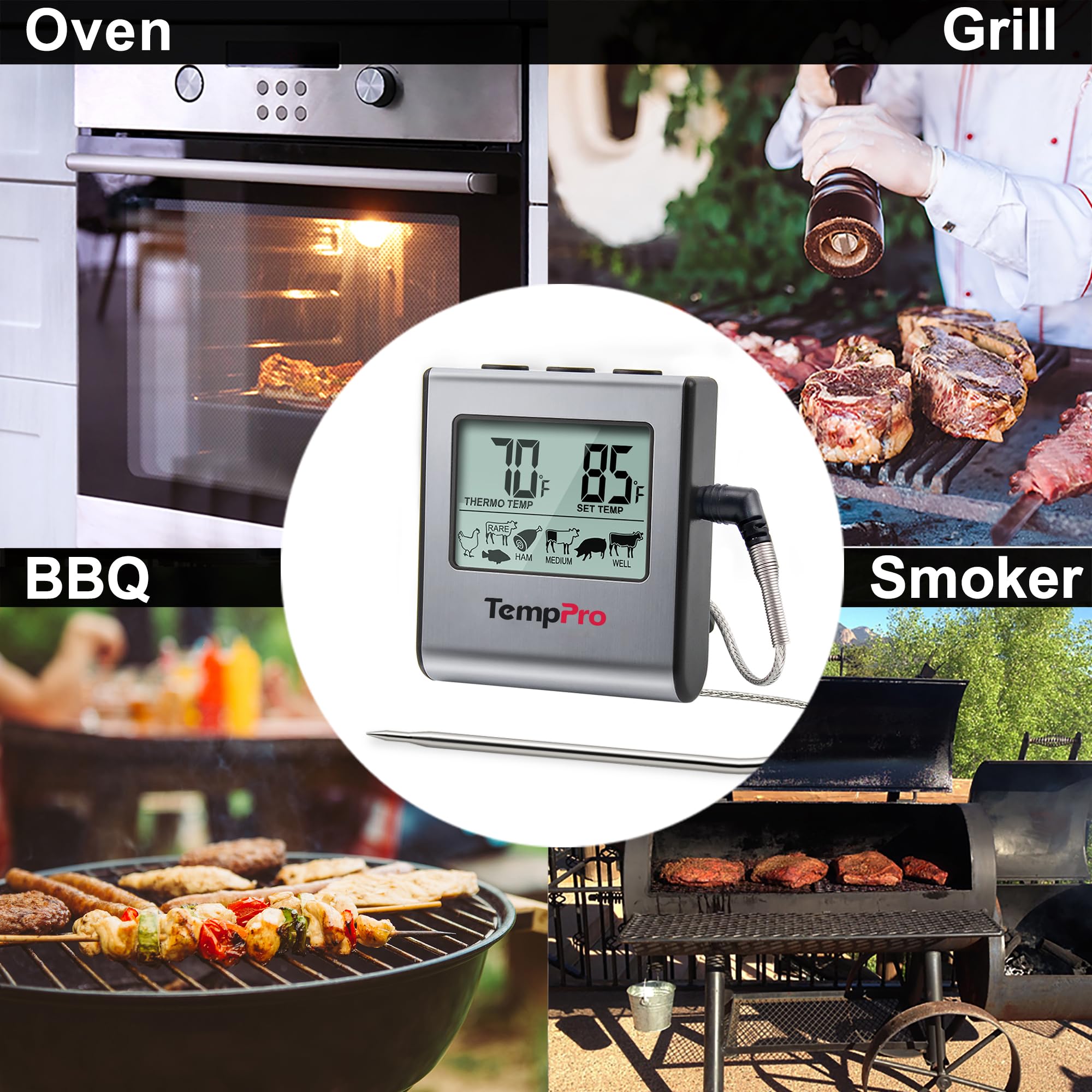 TempPro on kitchen counter showing accessible controls and usability