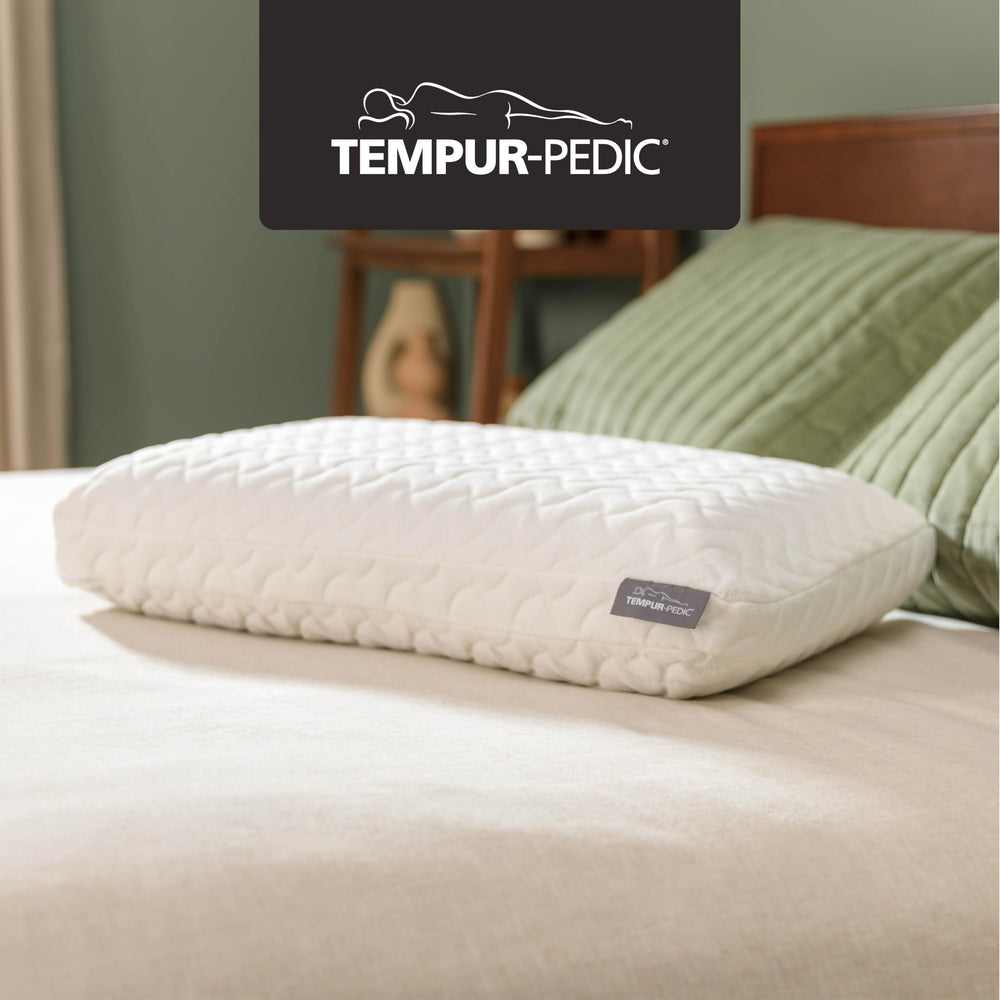 Tempur-Pedic close-up of foam edge showing adaptive contouring and support