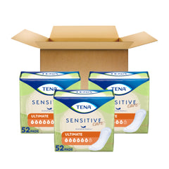 TENA cushiony foam side barriers detail offering side-leak protection