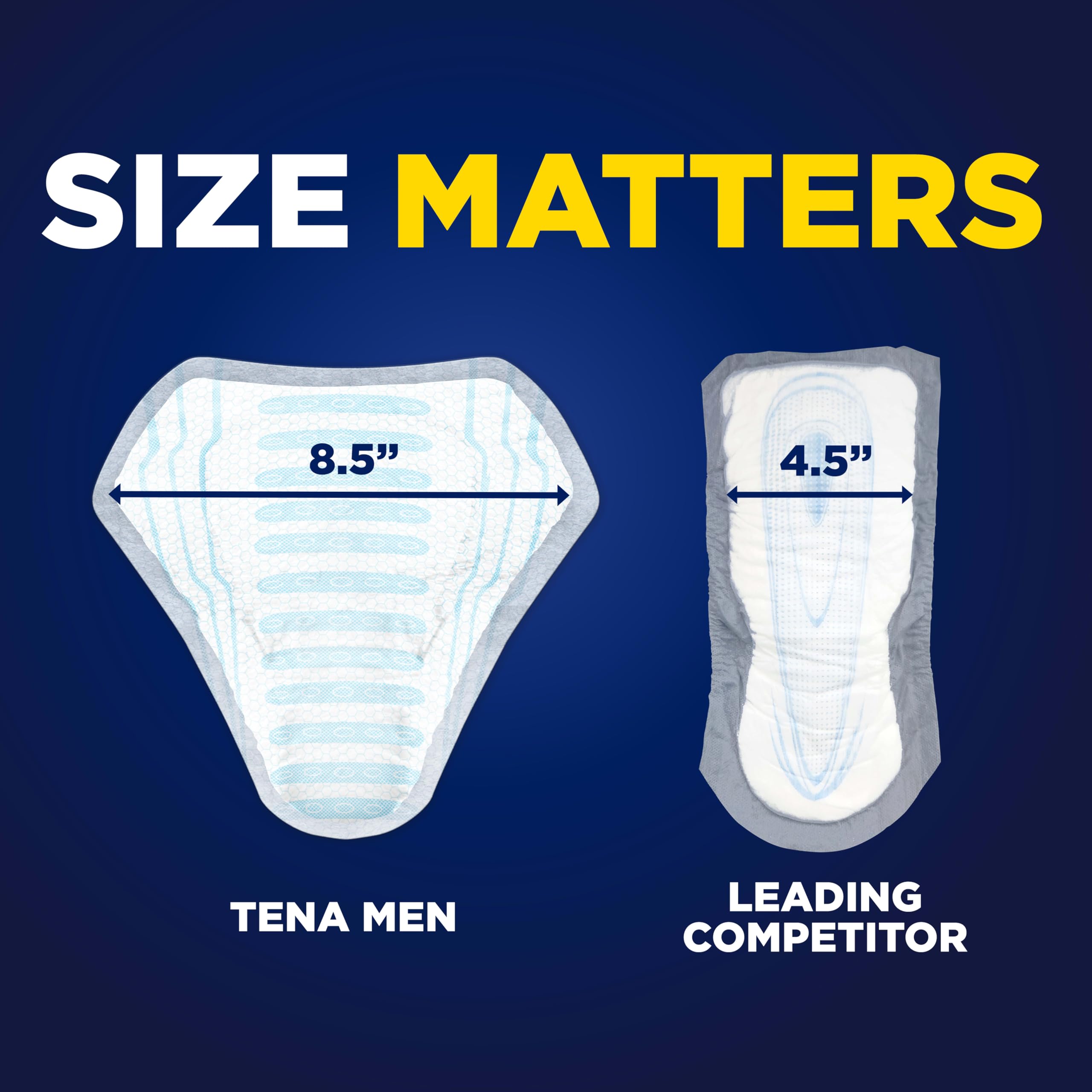 TENA Men individually wrapped guard for discreet portability and hygiene