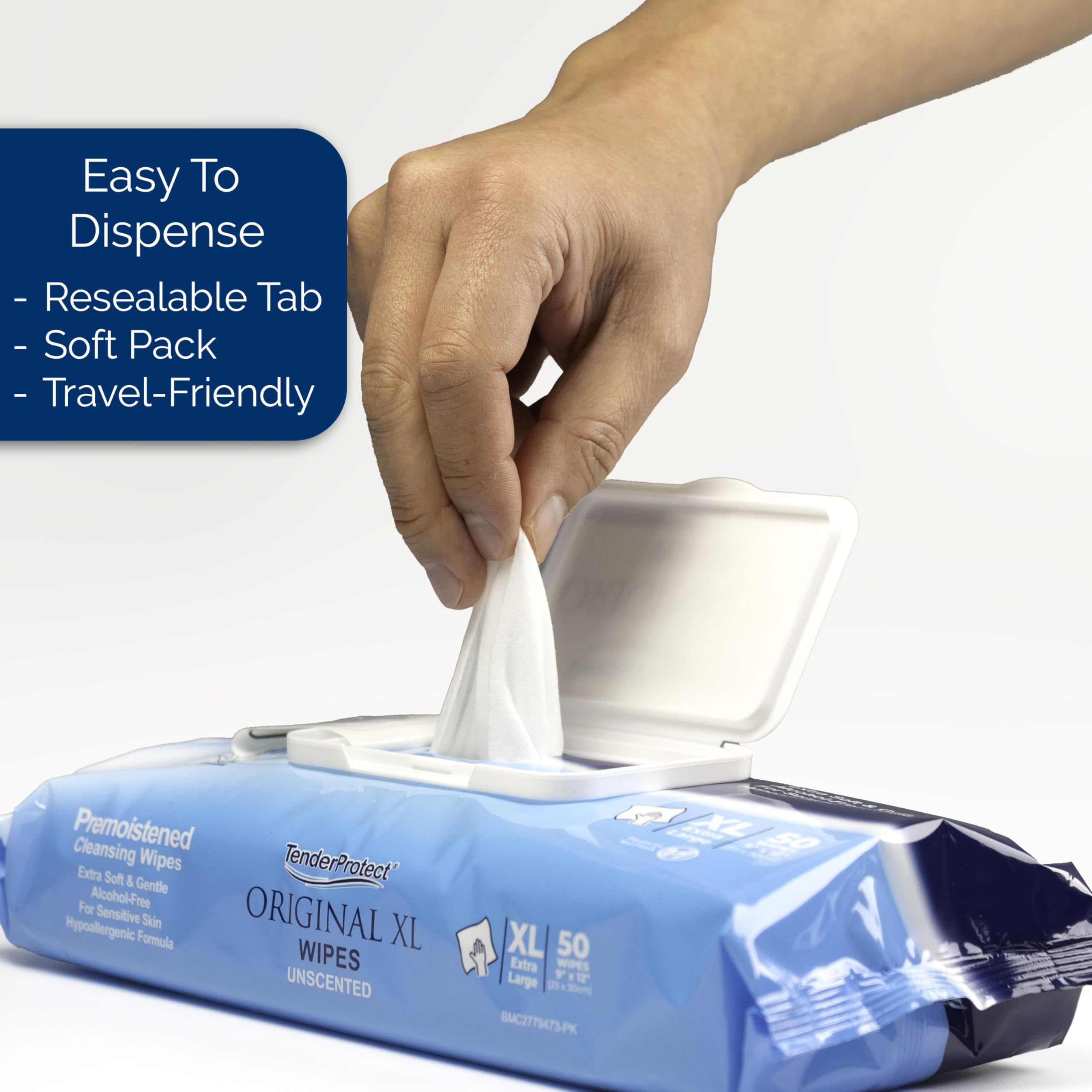 TenderProtect ingredient label highlighting aloe and lanolin soothing