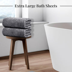 Tens Towels unfolded flat demonstrating full 35x70 inch size and coverage