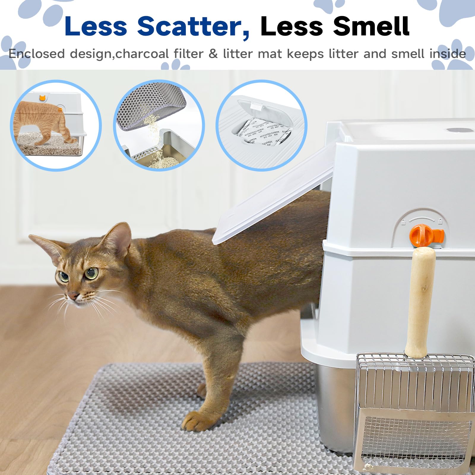 TTT TENTIZON dual-layer litter mat catching stray granules