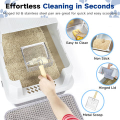 TTT TENTIZON stainless steel pan close-up resists stains and odors
