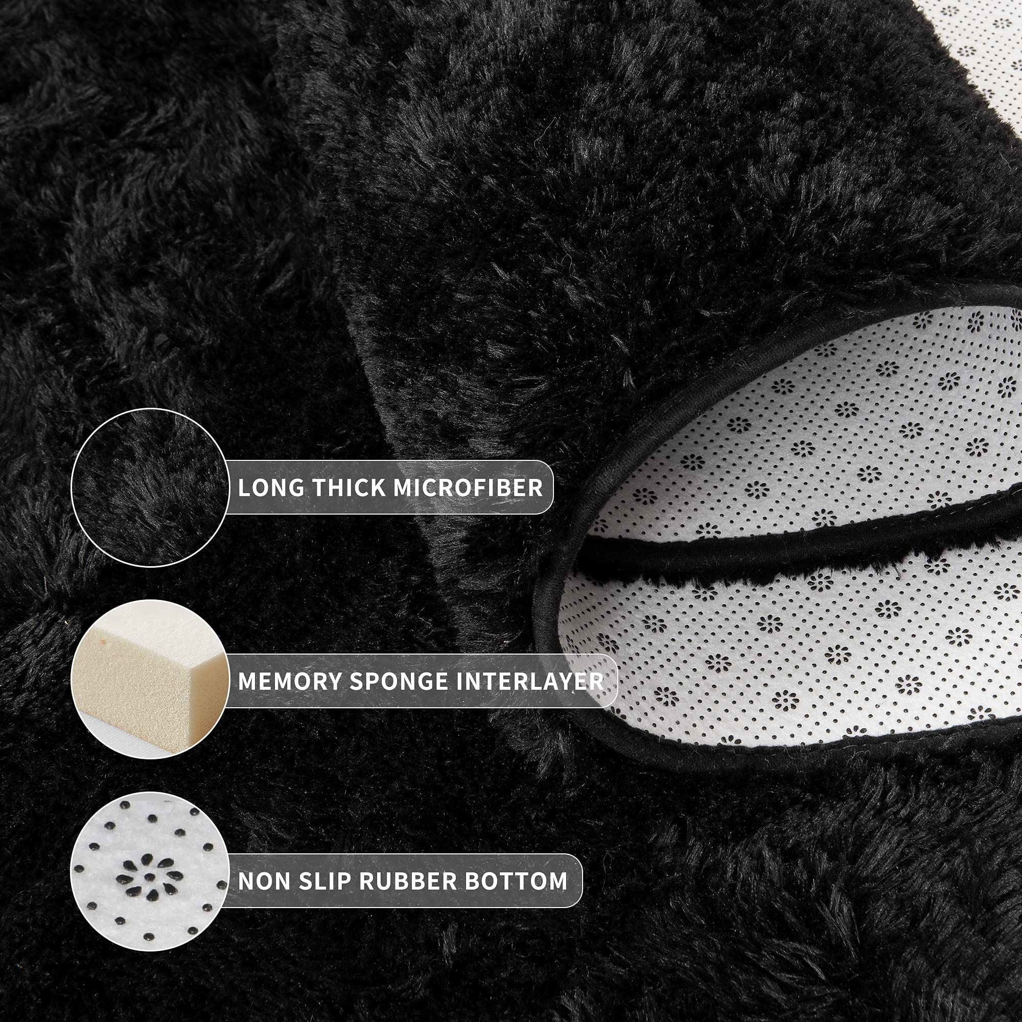 Tepook rug under coffee table defining seating area and sound-dampening benefit