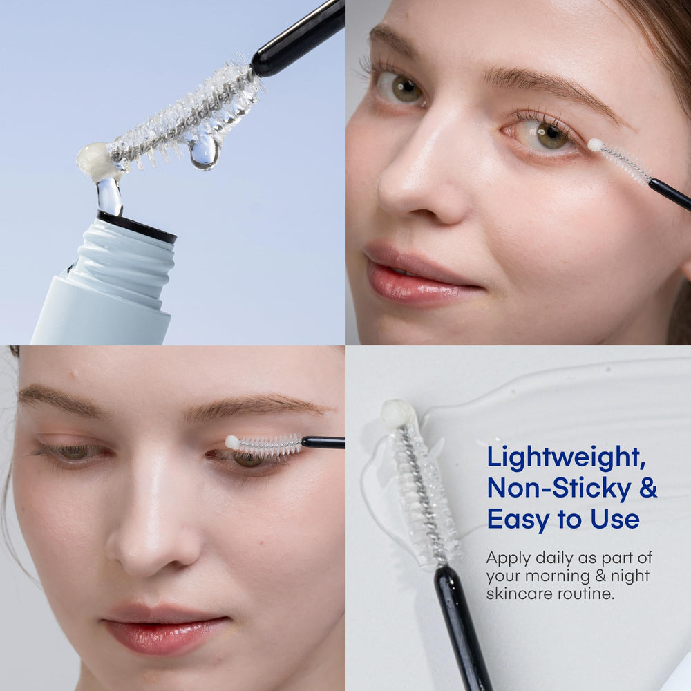TEREZ & HONOR before and after lashes illustrating improved density and strength benefit