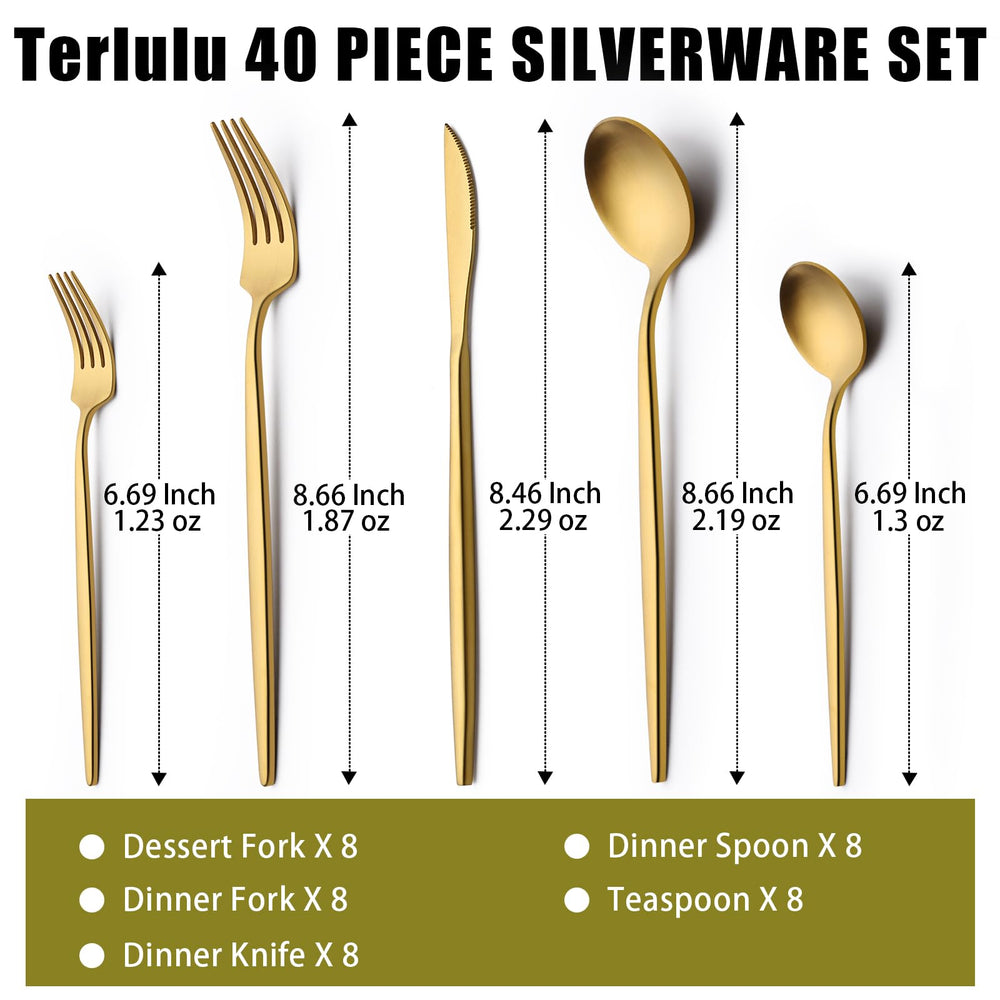 Terlulu close-up of dinner fork satin finish highlighting durable coating