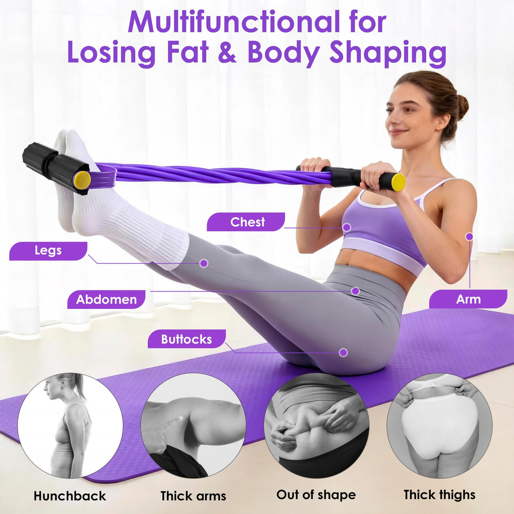 TERNEE in-use during Pilates core exercise offering controlled full-body resistance